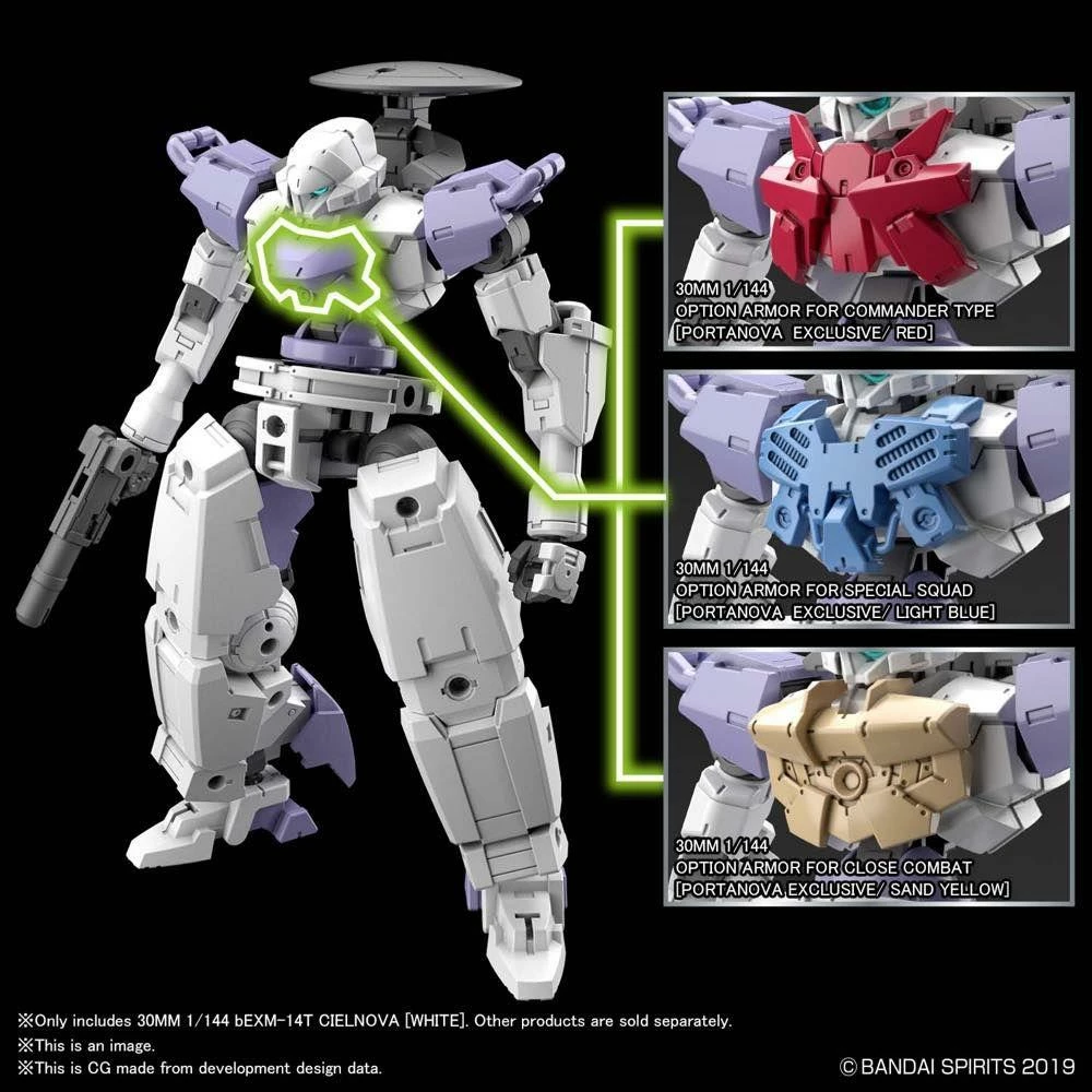 Bandai 30 Minutes Missions #31 BEXM-14T (Cielnova White) Model Kit 6 Bandai 30 Minutes Missions #31 BEXM-14T (Cielnova White) Model Kit - Image 4