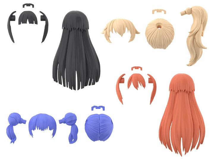 Bandai 30 Minutes Sisters Option Hair Style Parts Vol. 3 Set Of 4 Accessory Kits 3 Bandai 30 Minutes Sisters Option Hair Style Parts Vol. 3 Set Of 4 Accessory Kits