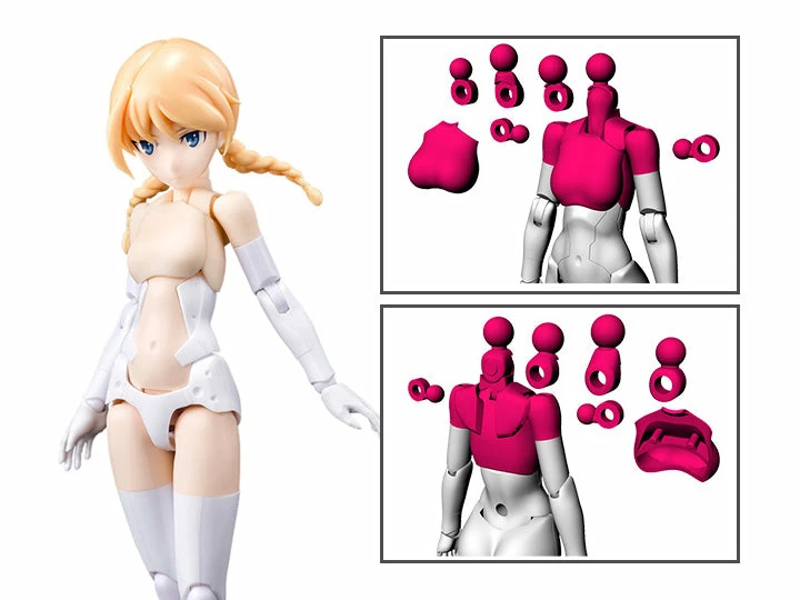 Megami Device M.S.G 01 Top Set Skin Color C Model Kit 3 Megami Device M.S.G 01 Top Set Skin Color C Model Kit