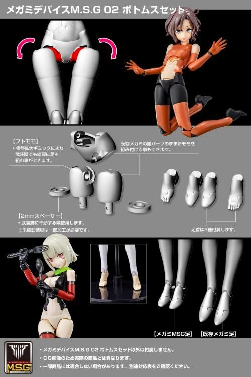 Megami Device M.S.G. 02 Bottom Set Skin Color C Model Kit 7 Megami Device M.S.G. 02 Bottom Set Skin Color C Model Kit - Image 5