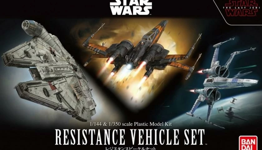 Resistance Vehicle Set "Star Wars: The Last Jedi", Bandai Star Wars 1/144 & 1/350 Plastic Model 4 Resistance Vehicle Set "Star Wars: The Last Jedi", Bandai Star Wars 1/144 & 1/350 Plastic Model - Image 2