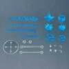 Bandai CUSTOMIZE EFFECT GUNFIRE IMAGE 02 (BLUE) -Bandai Sales Store customize effect gunfire image ver blue gp