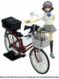 TomyTec Little Armory 1/12 LM005 Commuting Bicycle Defense School Maroon -Bandai Sales Store tmt31211 8